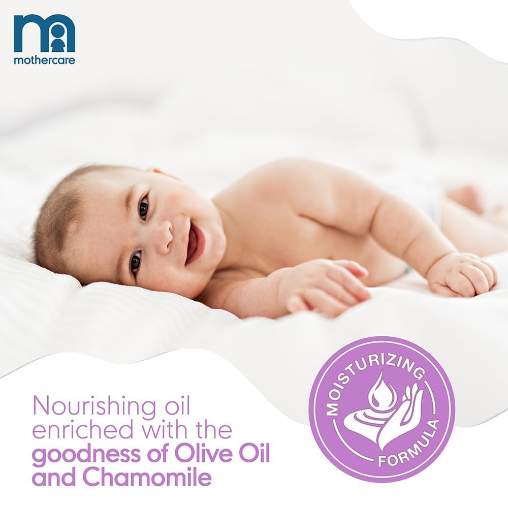 Mothercare Unisex 100% Veg. Baby Body Oil and Baby Massage Oil - Transparent - View 5 of 8