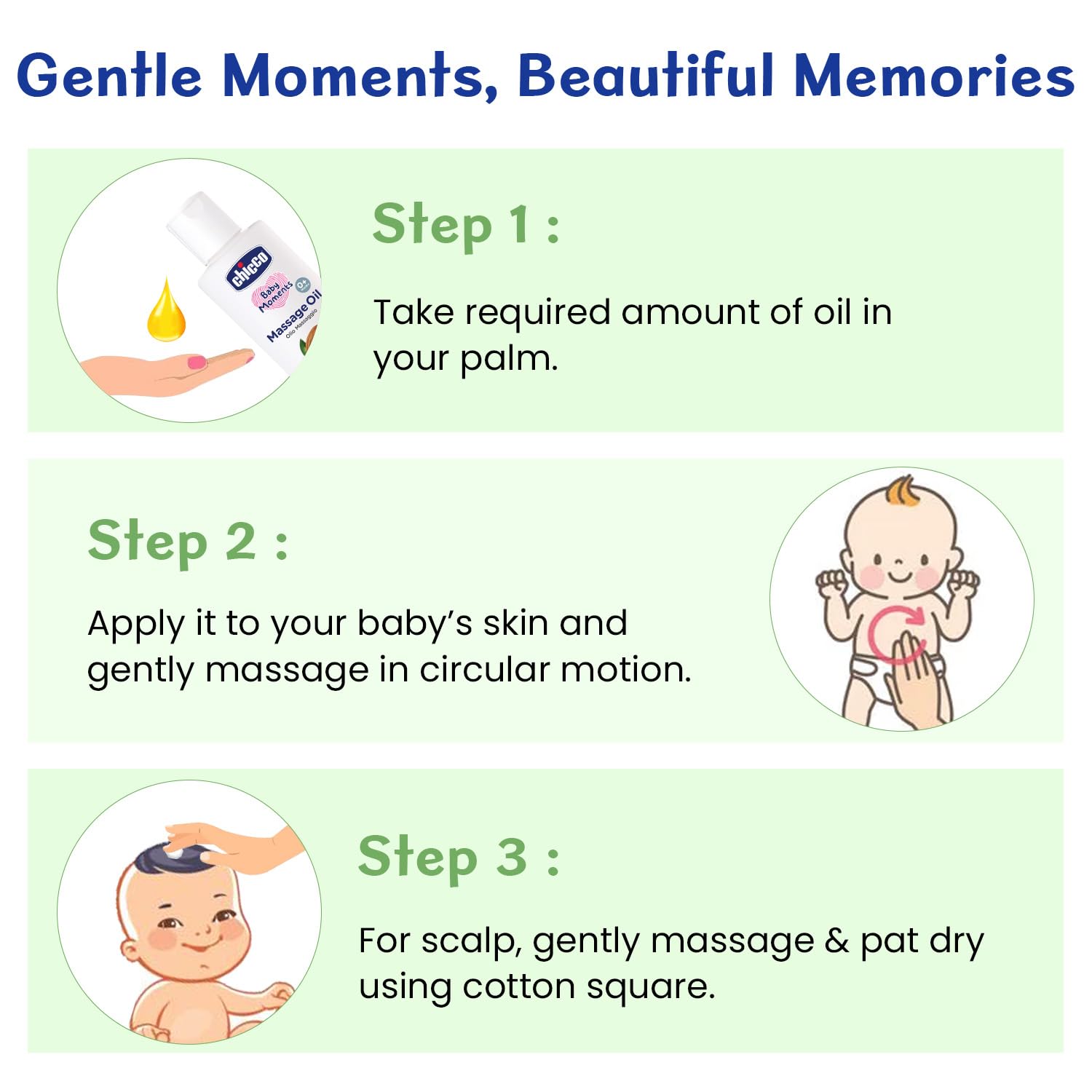 Chicco Baby Moments Massage Oil, New Advanced Non-sticky & Moisturizing Formula, Suitable for Baby’s Skin, Hair & Scalp, No Phenoxyethanol & Parabens (200ml) - View 2 of 8
