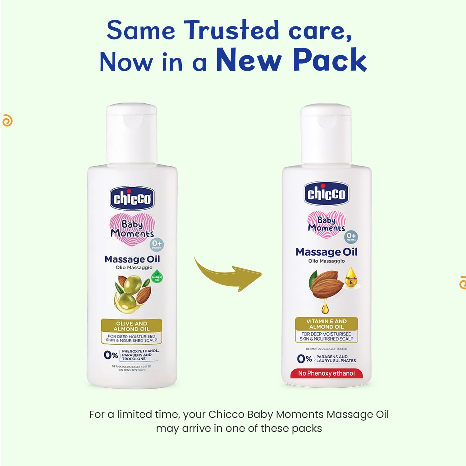 Chicco Baby Moments Massage Oil, New Advanced Non-sticky & Moisturizing Formula, Suitable for Baby’s Skin, Hair & Scalp, No Phenoxyethanol & Parabens (200ml) - View 8 of 8