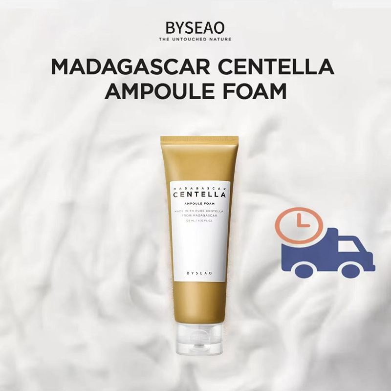 BYSEAO Madagascar Centella Ampoule Foam Cleanser 125ml Gentle Deep Cleansing Face Wash Removes Dust Soothes Sensitive Acne Prone Skin Hydrating Repairing Foaming Facial Cleanser Daily Skincare - View 3 of 3