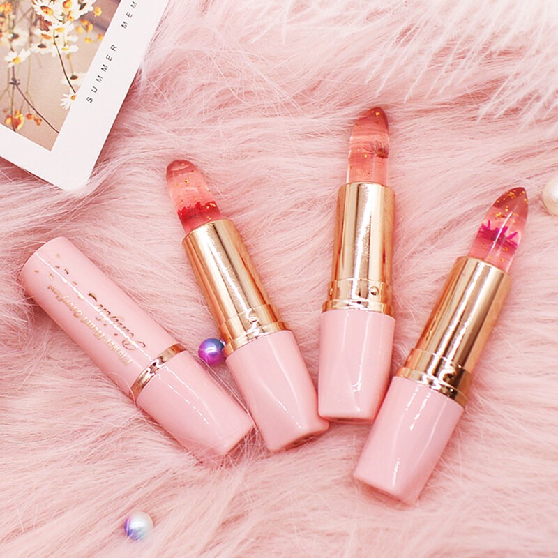 BEAUTYBIGBANG Dried Flower Jelly Lipstick Moisturizing Long-lasting non-fading moisturizing color changing Lip Balm- 1C+2C+3C(FROMMALAYSIA) - View 4 of 4