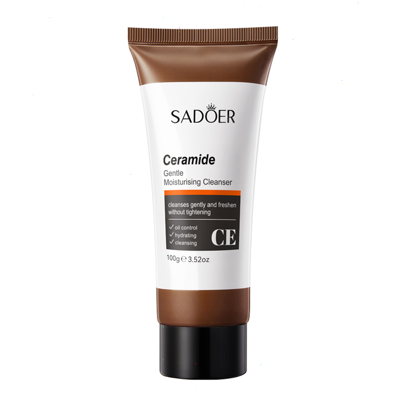 ROREC SADOER Ceramide Gentle Moisturizing Cleanser 100g Oil Control Deep Cleansing Face Wash Barrier Repair Hydrating Soothing Skin Care Foam Cleanser Fresh Non Tightening Daily Use - View 2 of 3