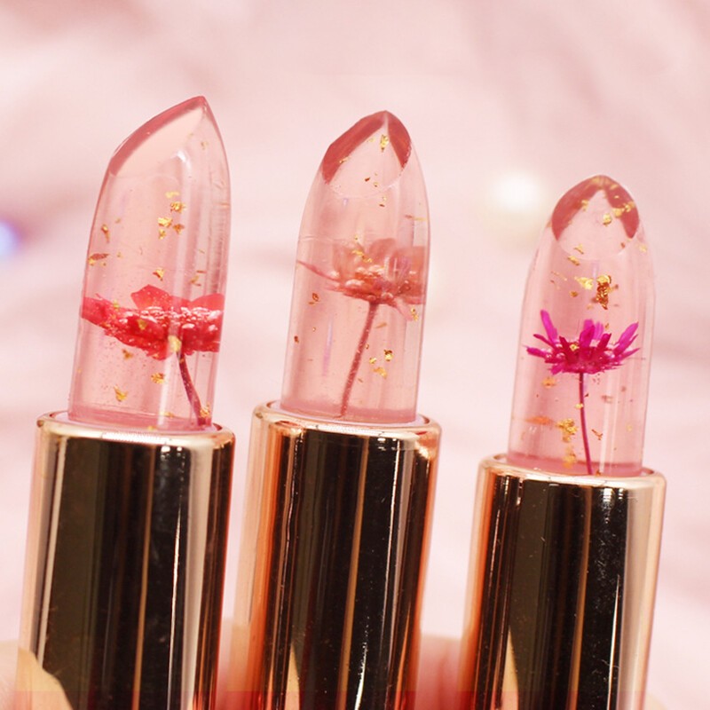 BEAUTYBIGBANG Dried Flower Jelly Lipstick Moisturizing Long-lasting non-fading moisturizing color changing Lip Balm- 2C(FROMMALAYSIA) - View 4 of 4
