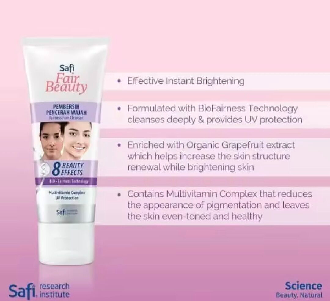 Safi Fair Beauty Fairness Face Cleanser 20g Bio Fairness Technology 8 Beauty Effects Deep Cleansing Brightening Oil Control Skin Purifying Gentle Face Wash for Radiant Even Tone Skin Care - View 3 of 3