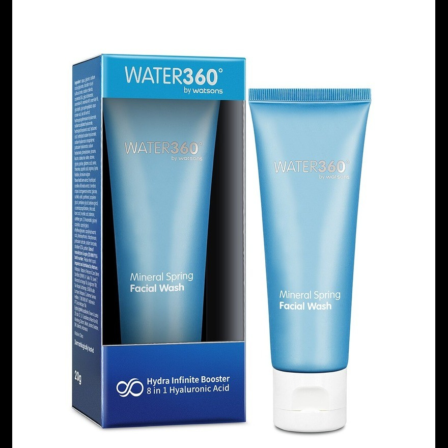 Water360 by Watsons Mineral Spring Mini Facial Wash 20g Gentle Deep Cleansing Face Cleanser Hydrating Refreshing Travel Size Skin Care Oil Control Pore Purifying Daily Use - View 2 of 3