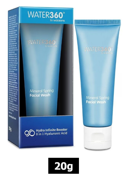 Water360 by Watsons Mineral Spring Mini Facial Wash 20g Gentle Deep Cleansing Face Cleanser Hydrating Refreshing Travel Size Skin Care Oil Control Pore Purifying Daily Use - View 3 of 3