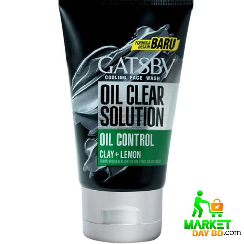 GATSBY Cooling Face Wash Oil Clear Solution Perfect Clean Formula with Deep Cleansing Menthol Freshness for Oil Control Clear Skin Pore Purifying Refreshing Daily Men Skincare Essential 100g - View 3 of 3