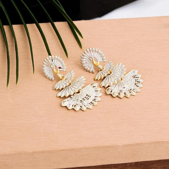 Fashion Frill Multicolor Oxidised Earrings Jhumka Set For Women Girls Stylish Traditional Pearl Small Jhumki Earings Pair Combo Of 4 - View 5 of 6