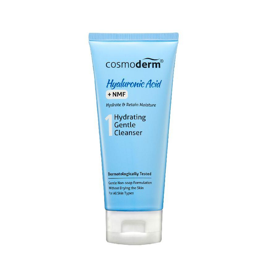 COSMODERM Hyaluronic Acid Hydrating Gentle Cleanser 50ml Moisturizing Deep Cleansing Face Wash with Hyaluronic Acid for Soft Smooth Hydrated Skin Barrier Care Gentle Daily Skincare Radiant Healthy Glow - View 2 of 3