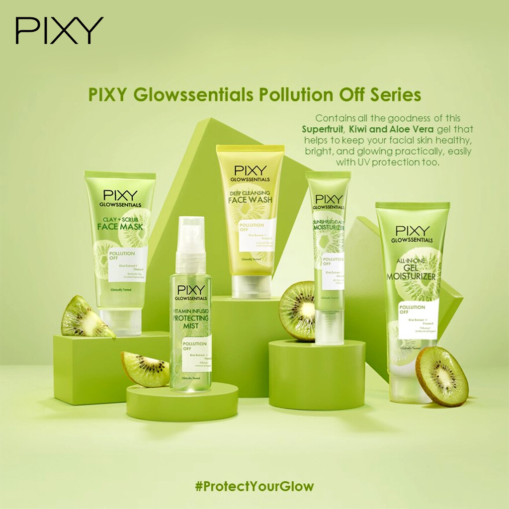 PIXY Glowssentials Pollution Off Deep Cleansing Face Wash 60g Facial Foam Gentle Purifying Cleanser Removes Dirt Oil Pollution Impurities Hydrating Brightening Fresh Smooth Skin Daily Skincare Essential Glow Care - View 2 of 3