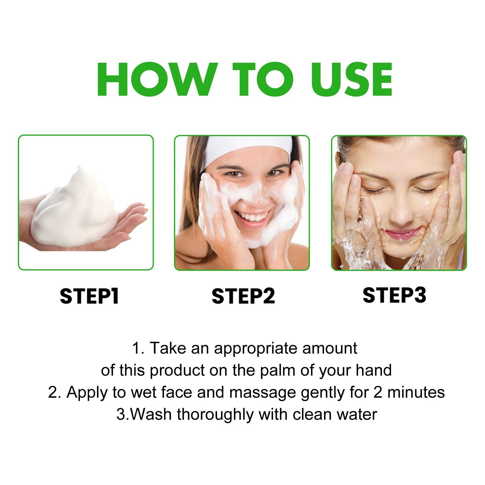 Eelhoe Hi Amino Deep Clean Facial Cleanser 100g Oil Control Blackhead Acne Pore Shrinking Moisturizing Refreshing Gentle Face Wash for Deep Cleansing Smooth Clear Healthy Skin Daily Skincare - View 2 of 3