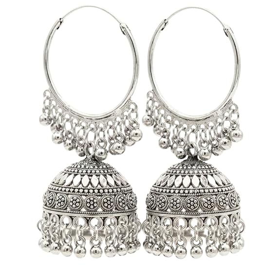Fashion Frill Earrings For Women Floral Vintage Design Traditional Drop Jhumke For Women Girls - Related product