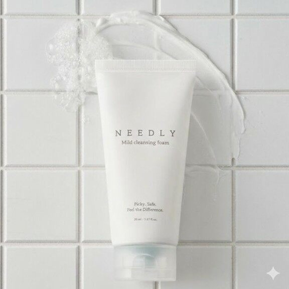 Needly Mild Cleansing Foam Travel Size 20ml Gentle Facial Cleanser for Sensitive Skin Soft Deep Cleansing Hydrating Foam Face Wash Portable Skincare Mini Size Daily Use Fresh Clean Glow - View 3 of 3