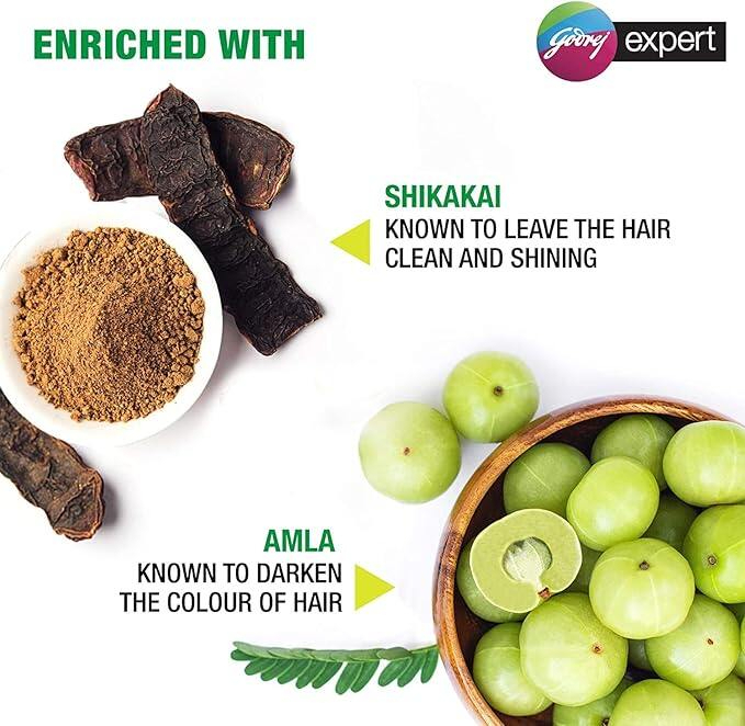 Godrej Expert Easy Hair Colour Shampoo Natural Black Quick 5 Minute Hair Coloring Shampoo Easy Application Long Lasting Grey Coverage Smooth Shiny Hair Ammonia Free Formula Convenient Use - View 3 of 3