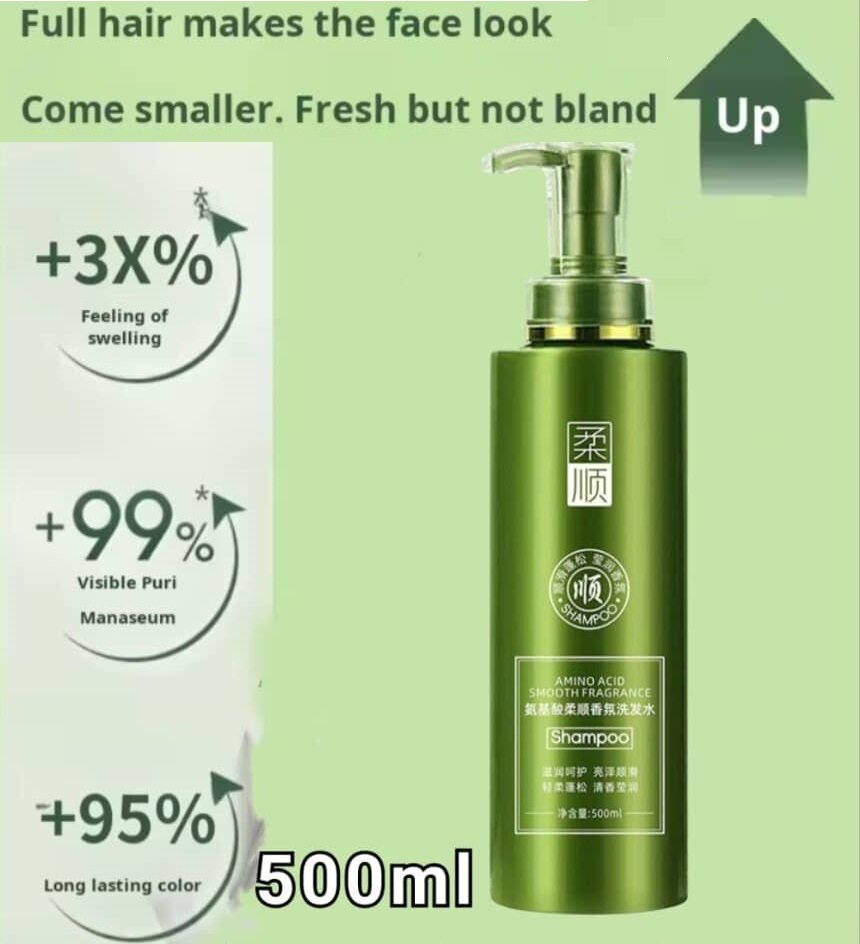 Amino Acid Anti Dandruff Shampoo Oil Control Scalp Care Deep Cleansing Hair Shampoo Removes Flakes Itch Relief Hydrating Nourishing Smooth Hair Daily Use for All Hair Types - View 3 of 3