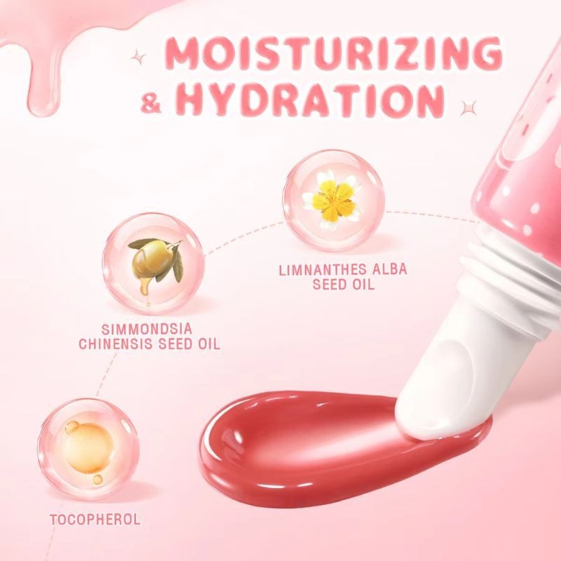 Pinkflash My Glossy Lips Watery Hydrating Lip Cream Dewy Creamy Lipstick-BB01(FROM MALAYSIA) - View 3 of 4