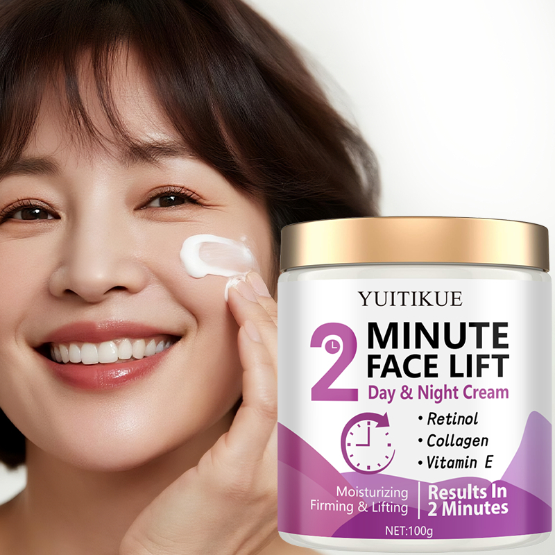 Face Lift Cream 100g Retinol Collagen Day Night Moisturizing Firming Lifting Anti Aging Skin Care Cream Lightweight Non Greasy Hydrating Wrinkle Reduction Smooth Youthful Glow Facial Cream - View 2 of 3