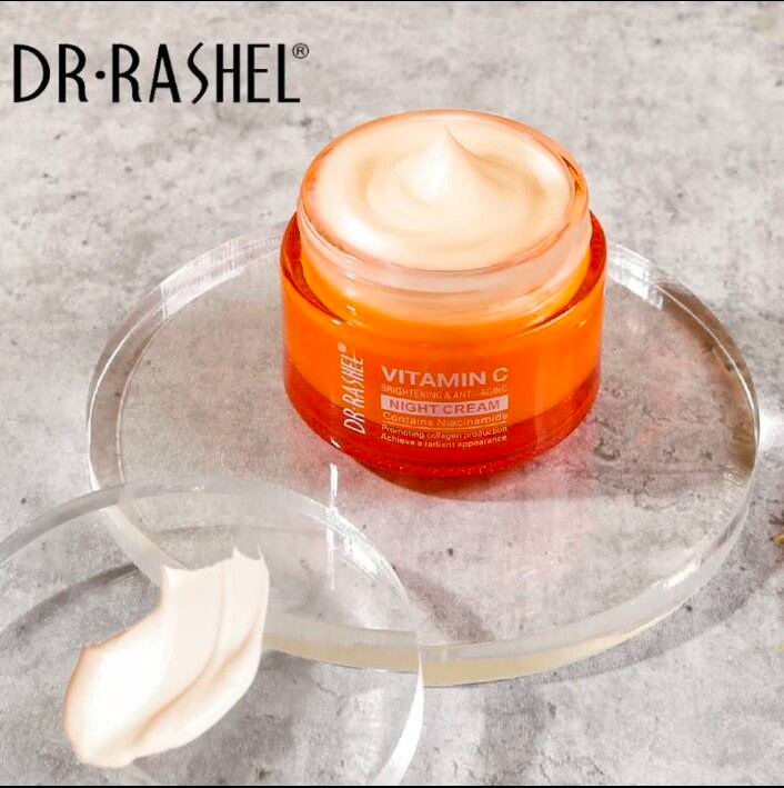 Dr Rashel Vitamin C Day and Night Cream 50g Brightening Moisturizer Anti Dark Spots Hydrating Skin Repair Cream Radiance Boosting Anti Aging Daily Use Lightweight Glow Formula for All Skin Types - View 3 of 3