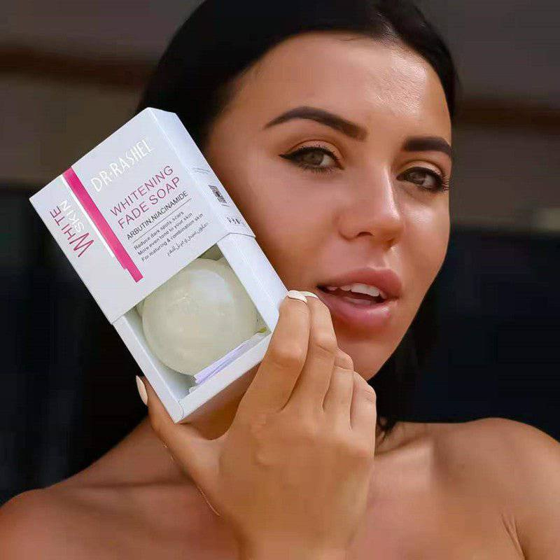 Dr Rashel Whitening Fade Spots Facial Soap 100g Brightening Cleansing Bar Anti Dark Spots Even Skin Tone Facial Cleanser Whitening Sabun Muka Reduces Blemishes Jeragat Daily Skincare for All Skin Types - View 2 of 3