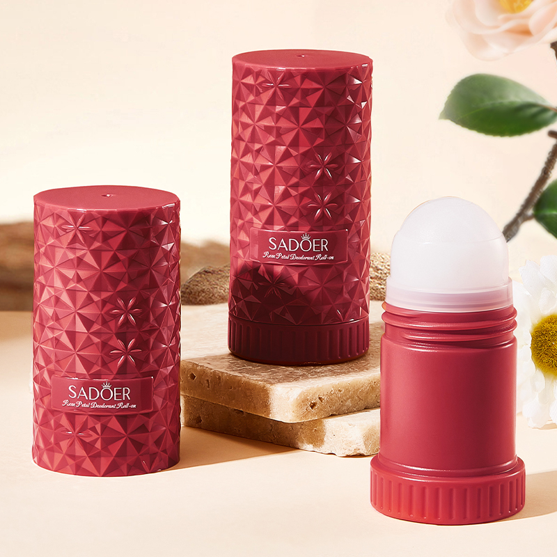 ROREC SADOER Rose Petal Body Perfume Deodorant Roll-On 40ml Long-Lasting Floral Fragrance Antiperspirant Gentle Skin Care Daily Use Refreshing Odor Protection Moisturizing Smooth Underarm Unisex - View 3 of 3