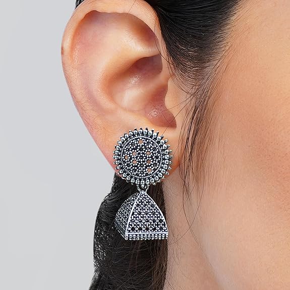  Frill Earrings For Women Floral Vintage Design Traditional Drop Jhumke For Women Girls Love Gifts 12 Pair of Earrings - View 5 of 6