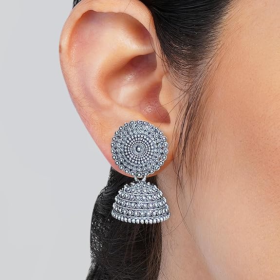  Earrings For Women Floral Vintage Design Traditional Drop Jhumke For Women Girls Love Gifts 12 Pair of Earrings - View 3 of 6