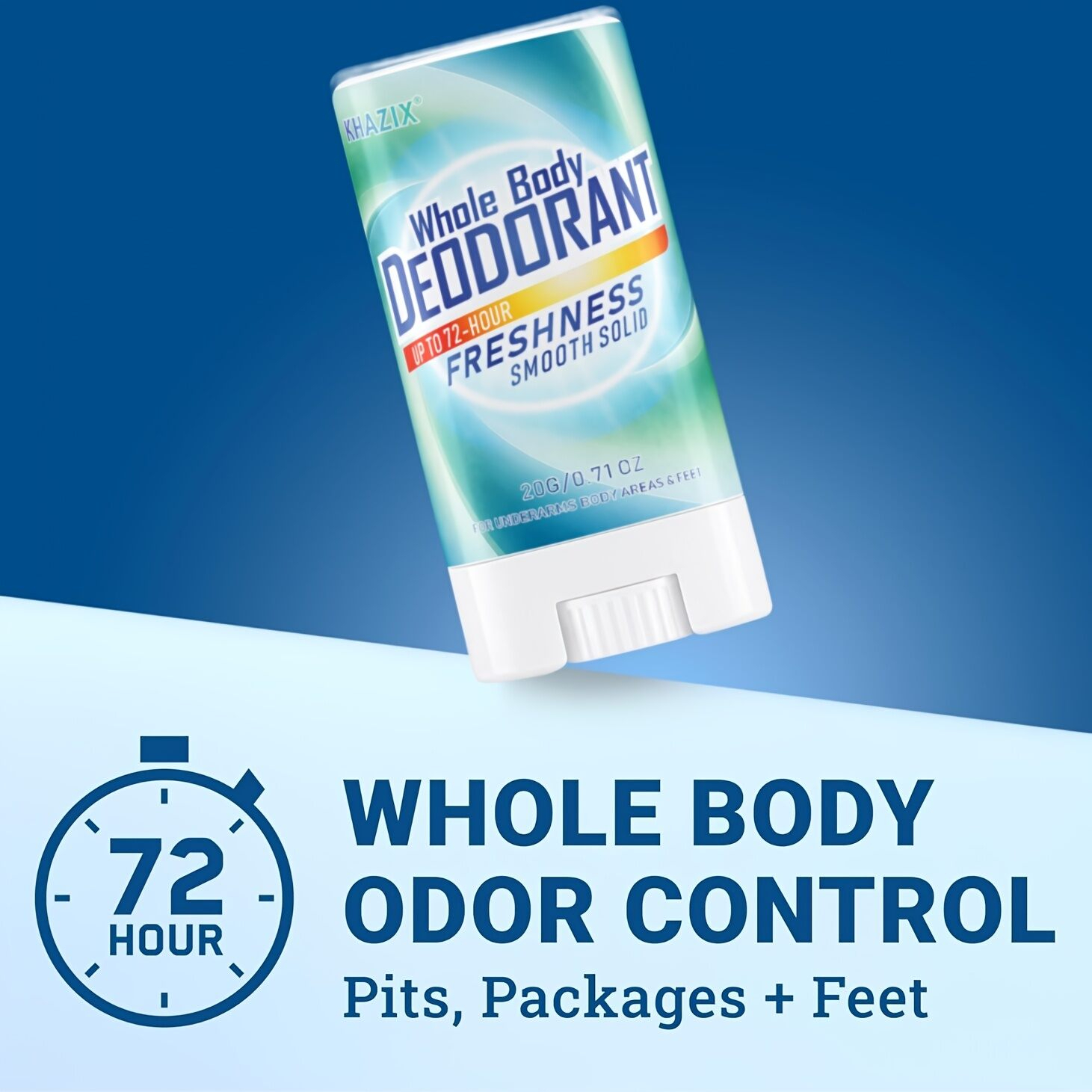 Universal Aluminum-Free Deodorant 20g Unisex Long-Lasting Freshness Natural Odor Protection Gentle Skin Formula Daily Use Travel Size Non-Irritating Smooth Application Compact Portable Body Care Essential - View 2 of 3