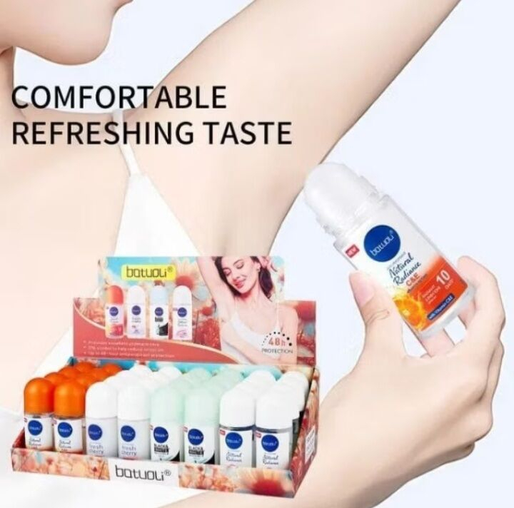 Batuali Women Deodorant Roll-On Assorted Radiance A&C 50ml Long-Lasting Fresh Fragrance Antiperspirant Underarm Care Gentle Skin Formula Daily Use Odor Protection Smooth Soft Skin Feminine Care - View 2 of 3