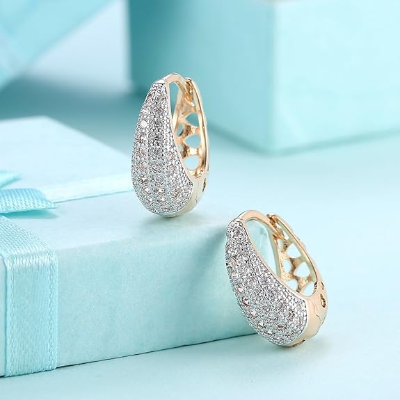 YouBella Jewellery Gold Plated Crystal Earrings for Girls and Women - View 4 of 4