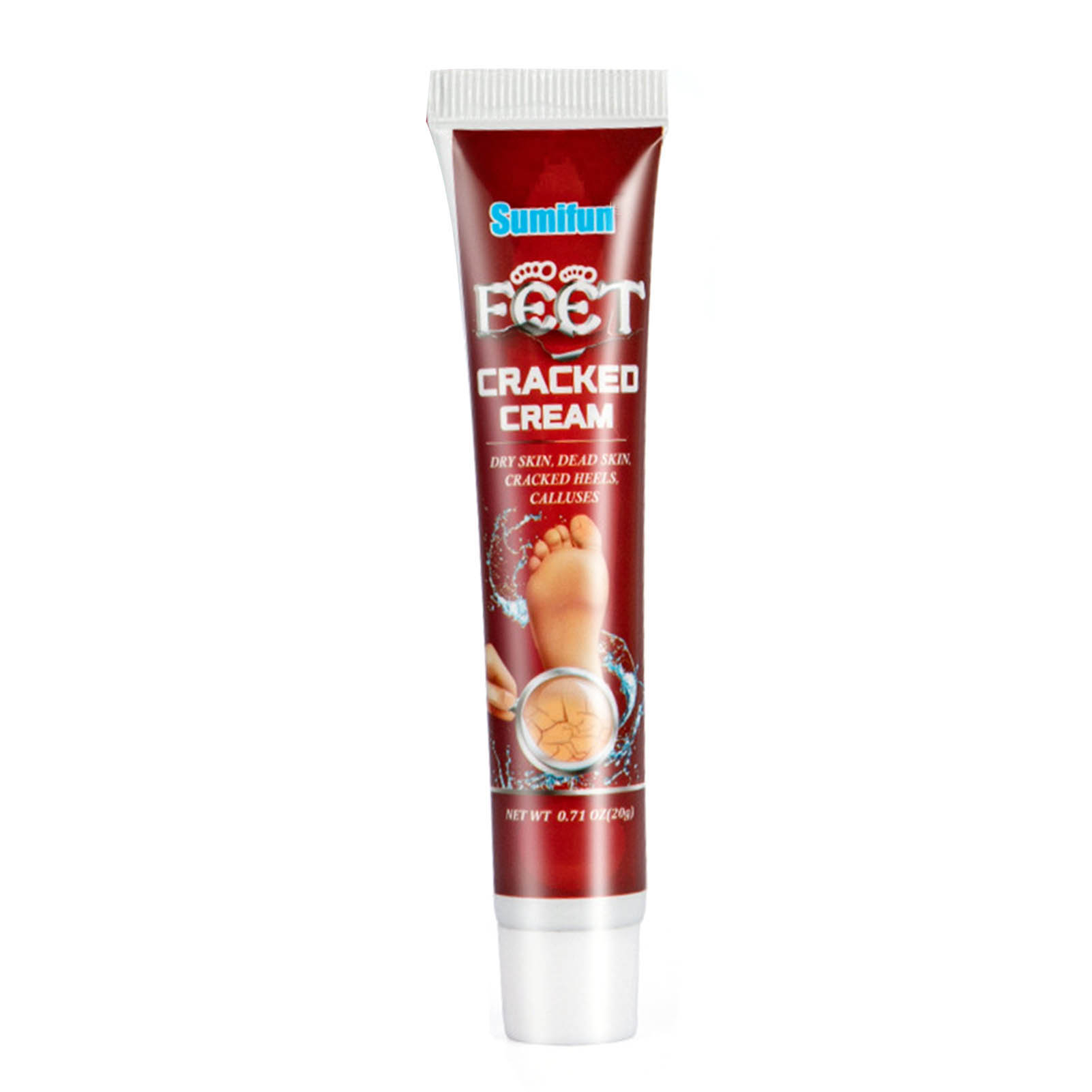 Crack Cream 20g Fast Absorption Cracked Heel Repair Dead Skin Removal Natural Moisturizing Foot Hand Ointment Unisex Skin Care Deep Hydration Smooth Soft Heels Daily Use Travel Size - View 2 of 3