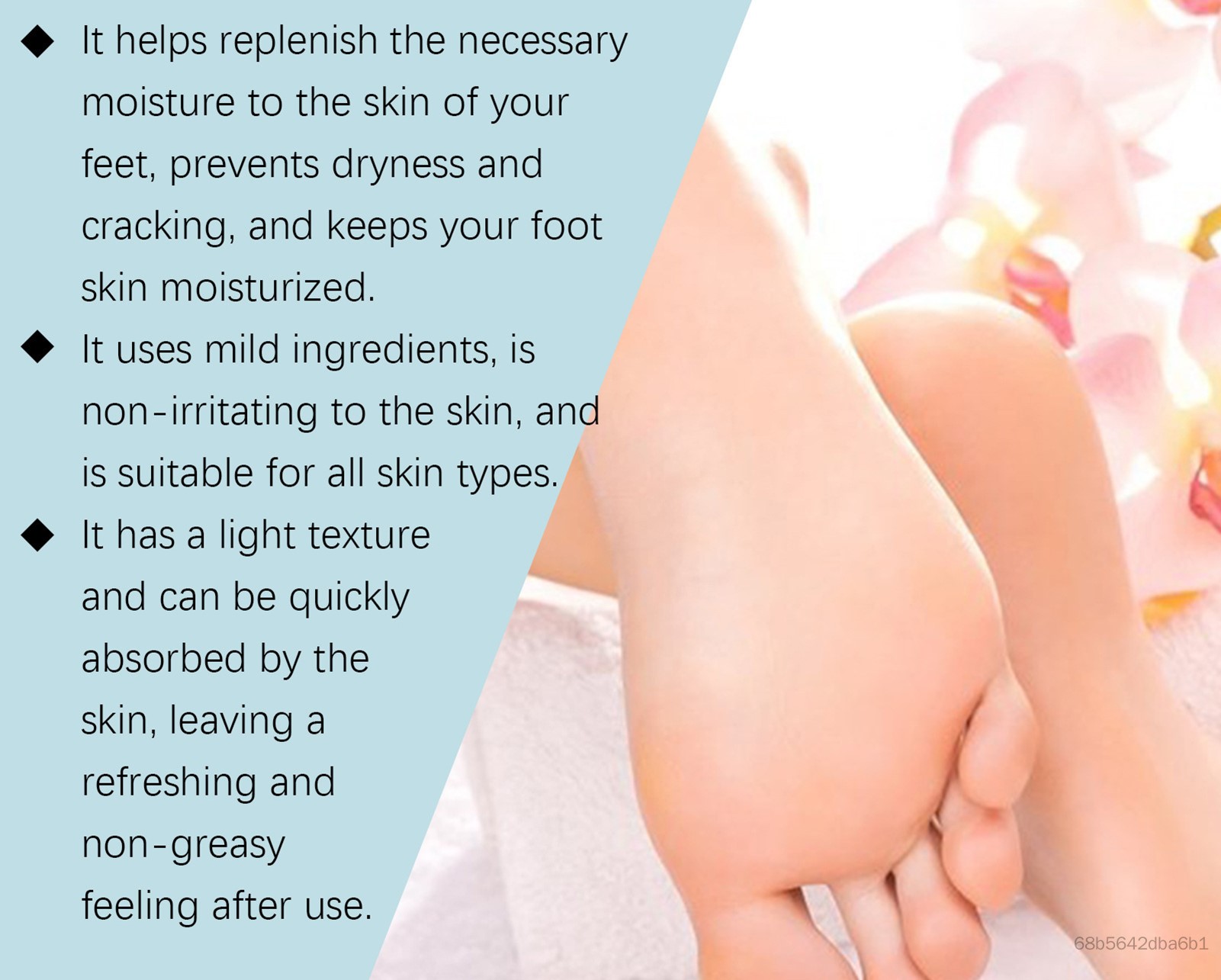 JoyPretty Heel Cracked Repair Cream Deep Nourishing Foot Care Cream Softens Rough Dry Skin Women Men Moisturizing Cracked Heel Treatment Repair Balm Daily Use Smooth Hydrating - View 2 of 3