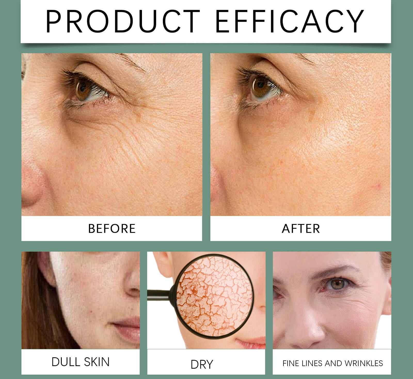EELHOE Hyaluronic Acid Facial Serum Nicotinamide Essence Intense Hydration Anti-Aging Fine Line Repair Brightening Moisturizing Glossy Skin Care Lightweight Fast Absorbing Daily Use Radiant Smooth - View 2 of 3