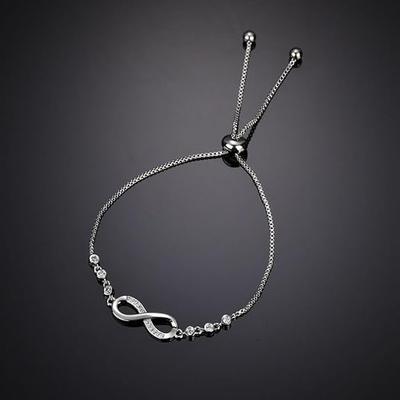 Shining Diva Fashion Latest Stylish Crystal Charm Bracelet for Women and Girls - View 3 of 5