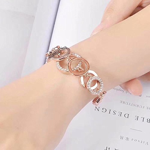 Shining Diva Fashion AAA Crystal 18k Rose Gold Stylish Jewellery for Women and Girls - View 3 of 5