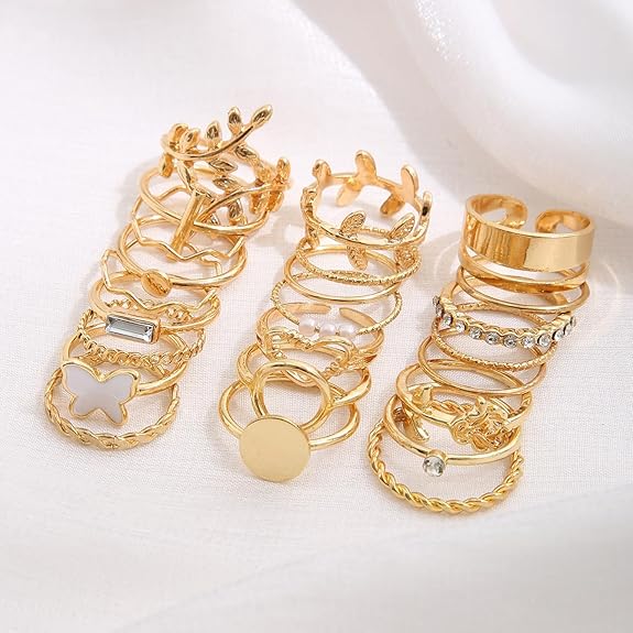 Shining Diva Fashion Latest Stylish Gold Plated Rings for Women and Girls - View 3 of 5
