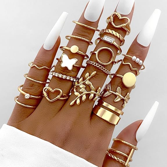 Shining Diva Fashion Latest Stylish Gold Plated Rings for Women and Girls - View 5 of 5