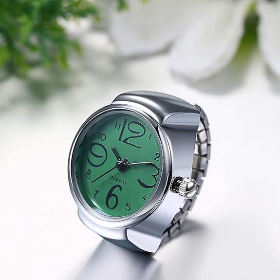 YouBella Valentine Gifts Jewellery Stylish Unisex Finger Ring Green Watch for Girls/Women/Men/Boys - View 3 of 5