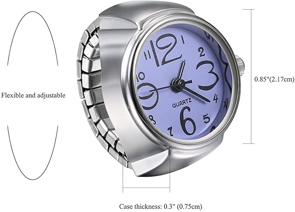 YouBella Valentine Gifts Jewellery Stylish Unisex Finger Ring Purple  Watch for Girls/Women/Men/Boys - View 3 of 3