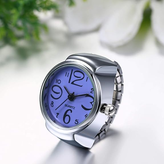 YouBella Valentine Gifts Jewellery Stylish Unisex Finger Ring Purple  Watch for Girls/Women/Men/Boys - View 2 of 3