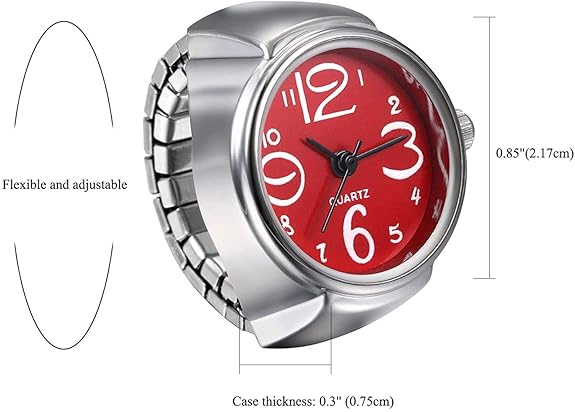 YouBella Valentine Gifts Jewellery Stylish Unisex Finger Ring Red Watch for Girls/Women/Men/Boys - View 2 of 4