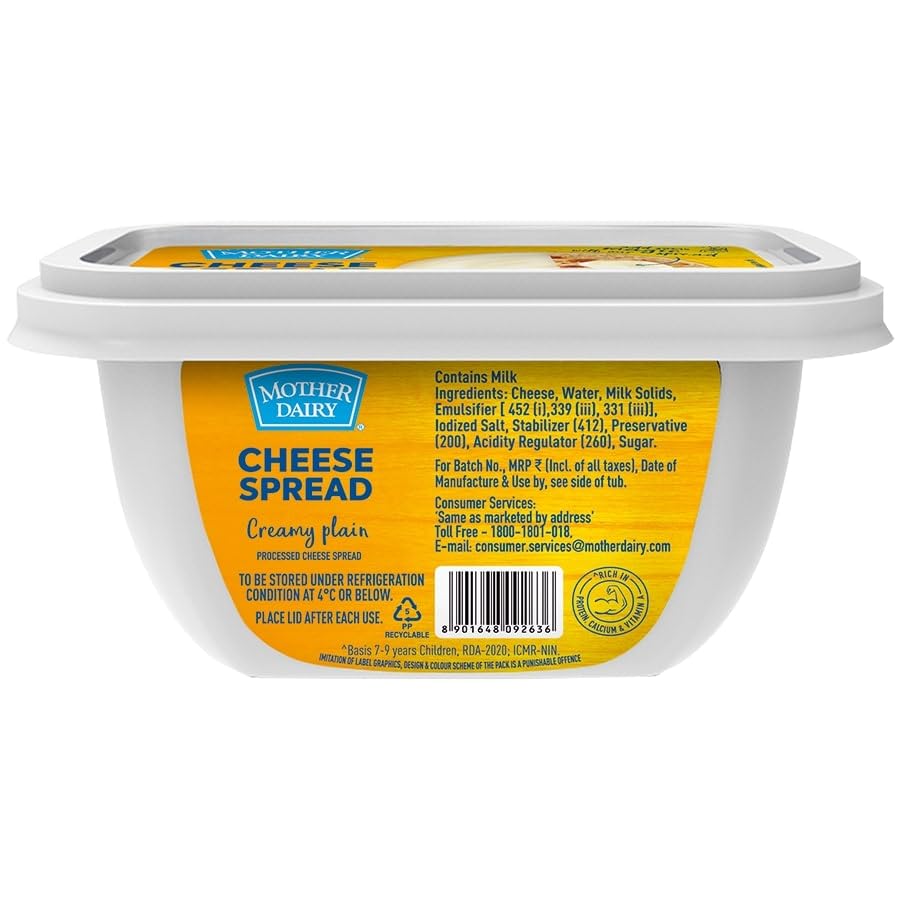 Mother Dairy Cheese Spread, 180 g Pack - View 4 of 4