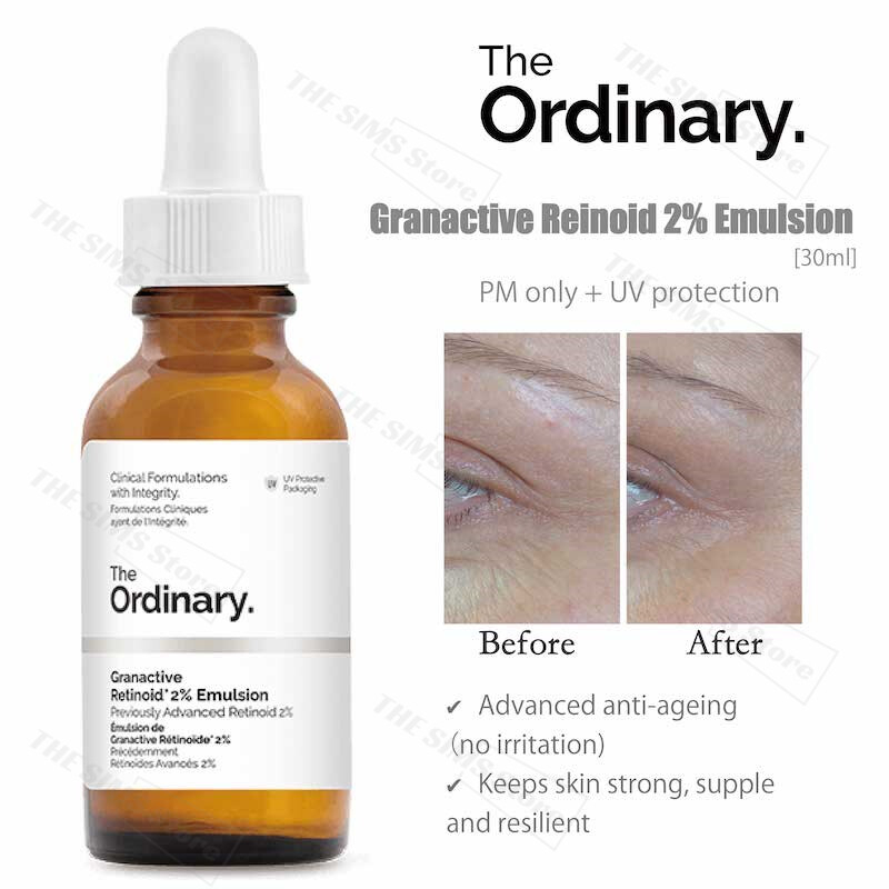 The Ordinary Granactive Retinoid 2% Emulsion Serum 30ml Anti Aging Vitamin A Treatment Fine Line Wrinkle Smoothing Brightening Hydrating Gentle Retinol Alternative Skincare for All Skin Types - View 3 of 3