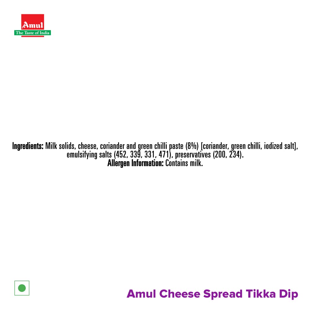 Amul Cheese Spread Tikka Dip, 200 g - View 4 of 4