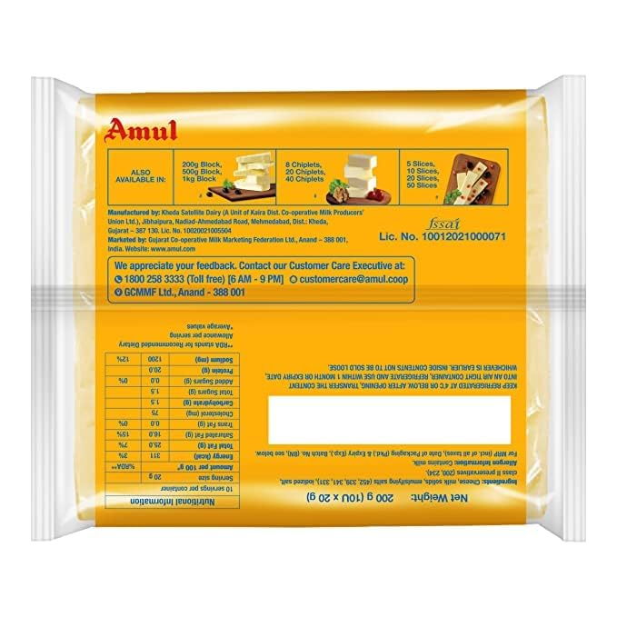 Amul Cheese Slices, 200 gm - View 4 of 4