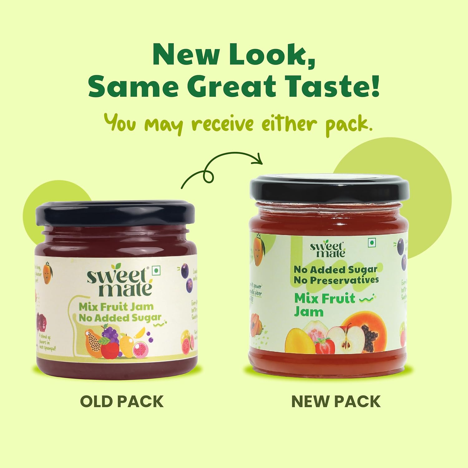 Sweetmate Mix Fruit Jam for Kids and Adults - (220g) | 100% Pure No Added Sugar | With Real Fruit Pulp | Naturally Sweetened | Diabetic and Keto Friendly | Delicious Jam - View 3 of 6