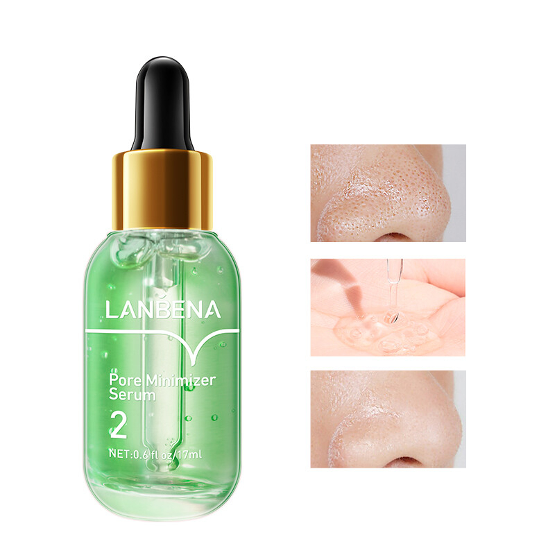 LANBENA Step2 Pore Refining Serum 17ml Shrink Pores Repair Skin Damage Pore Minimizer Deep Cleaning Smooth Skin Moisturizing Lightweight Hydrating Oil Control Facial Treatment Essence Daily Skincare - View 2 of 3