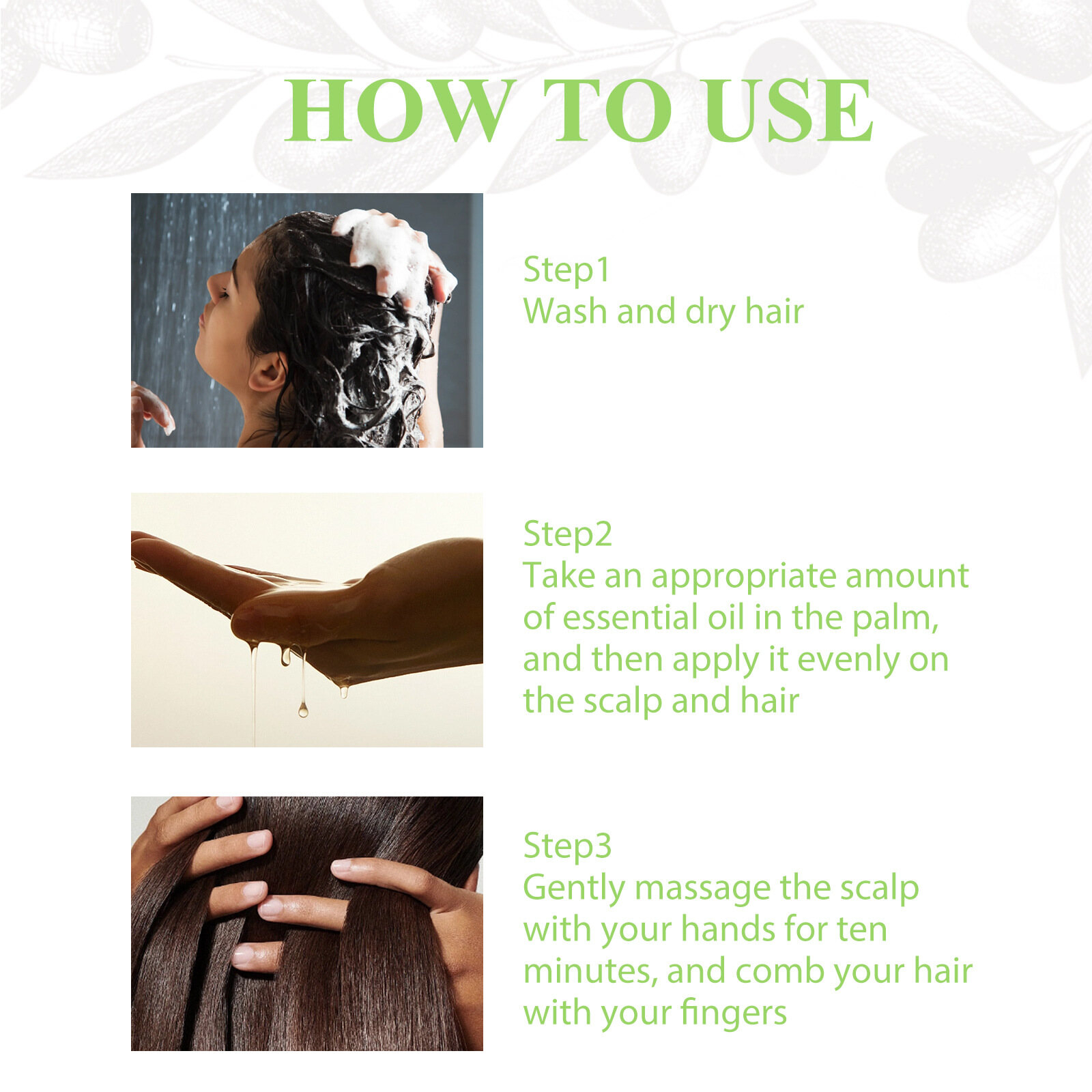 JAYSUING Garlic Hair Growth Shampoo Hair Regrowth Serum Natural Hair Growth Treatment Anti Hair Loss Itchy Scalp Relief Deep Cleansing Nourishing Repair Hair Serum Liquid 100ml - View 3 of 3