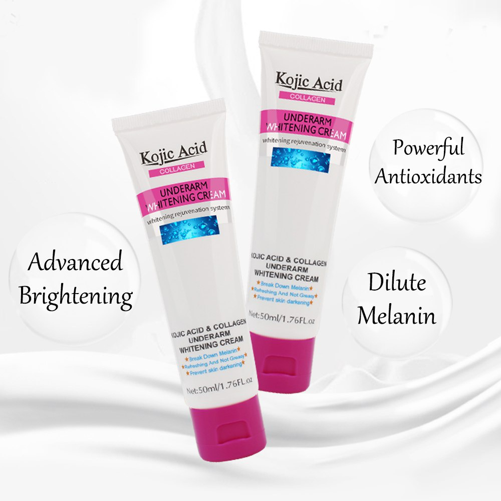 GUANJING Kojic Acid Collagen Underarm Whitening Cream Dark Spot Corrector Brightening Moisturizing Repair Cream Smooth Skin Tone Even Skin Lightweight Non-Greasy Formula 50ml Daily Care - View 2 of 3