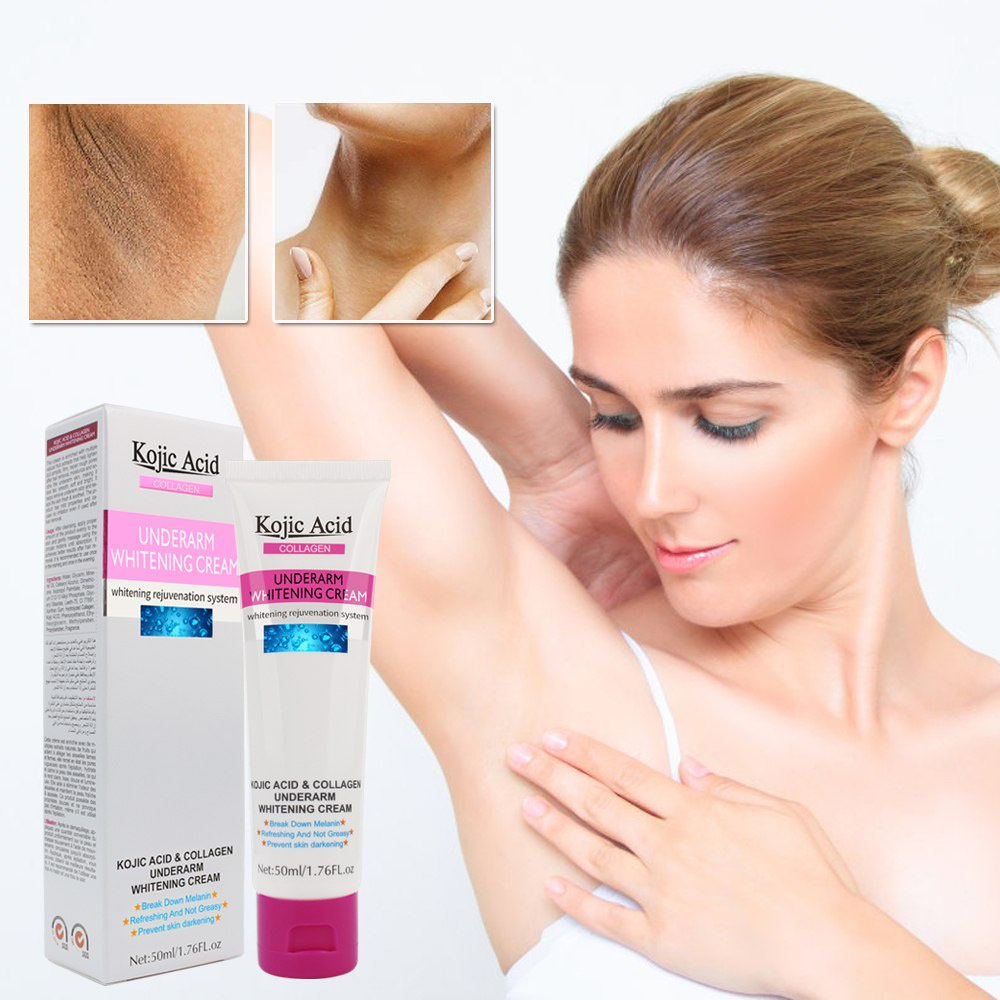 GUANJING Kojic Acid Collagen Underarm Whitening Cream Dark Spot Corrector Brightening Moisturizing Repair Cream Smooth Skin Tone Even Skin Lightweight Non-Greasy Formula 50ml Daily Care - View 3 of 3