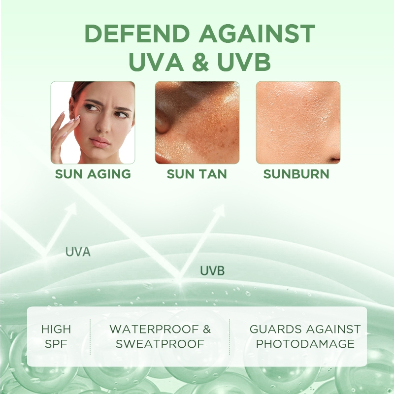 PAZIUM Sunscreen SPF50+ PA++++ Whitening Waterproof UV Protection Hydrating Skin Barrier Care Lightweight Non-Greasy Brightening Face Sunblock Smooth Finish Daily Use Moisturizing Sun Cream - View 3 of 3